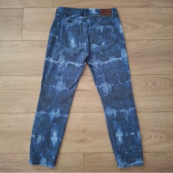 LAUREN Ralph Lauren Premiere Skinny Cropped Jeans, Tie-dye Indigo, Size 2 - Picture 7 of 10